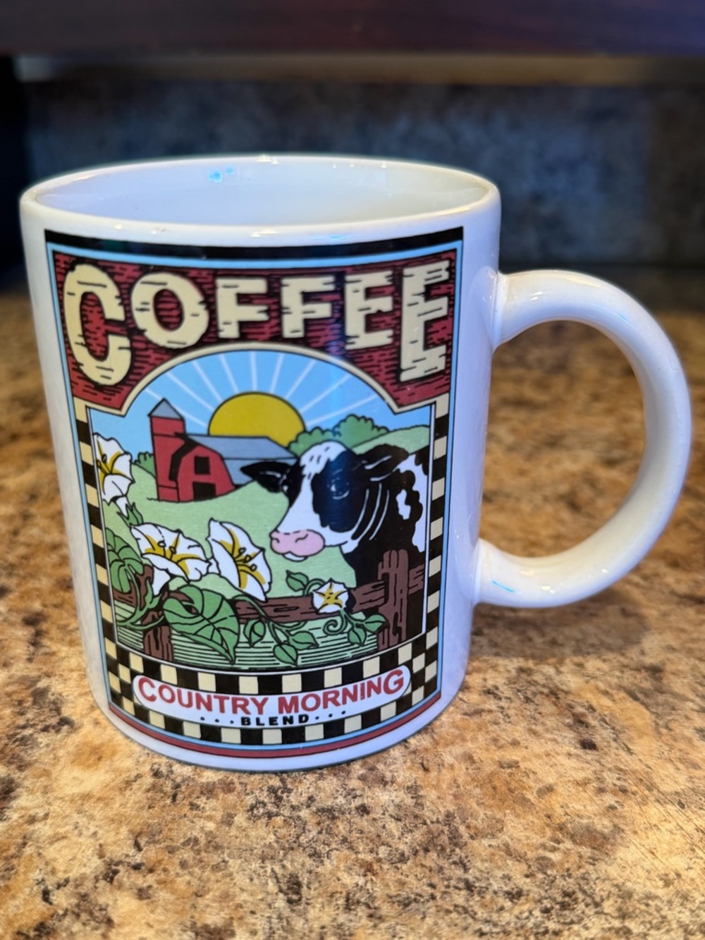 Vintage Cow Country Coffee Mug